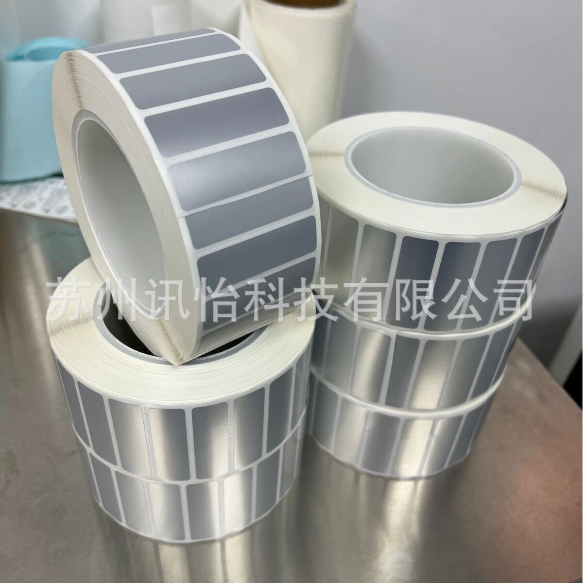 私人印制亚银PET双排条码铭牌