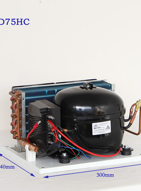 BD91HC直流压缩机冷凝机组制冷机组风冷冰箱冷柜机组R134a12V24V