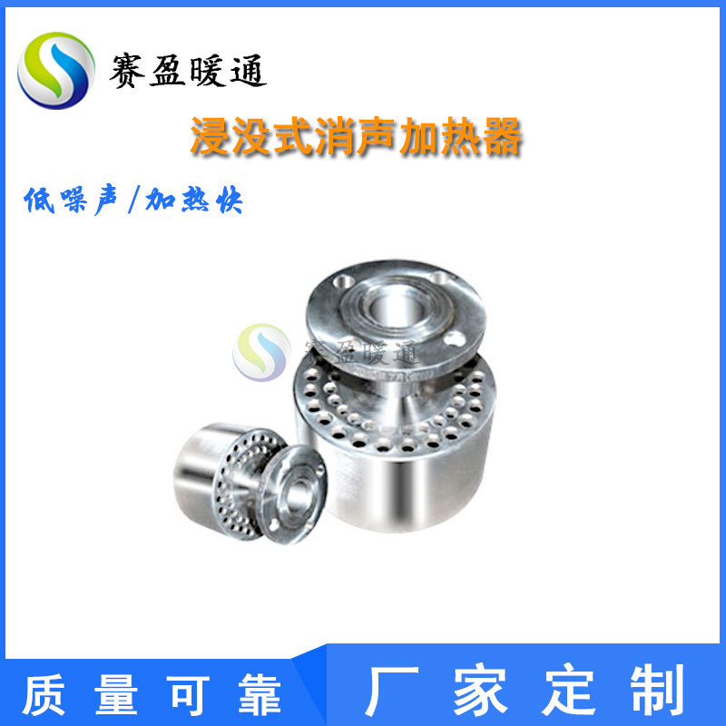 工厂供应水箱水池消声器蒸汽加热释放器DN65不锈钢浸没式水加热器
