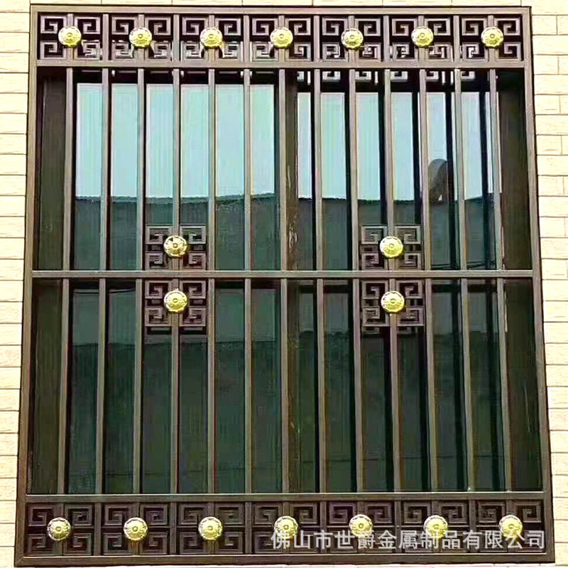 新型铝合金窗户窗花 别墅家用室外铝艺防盗窗防盗网