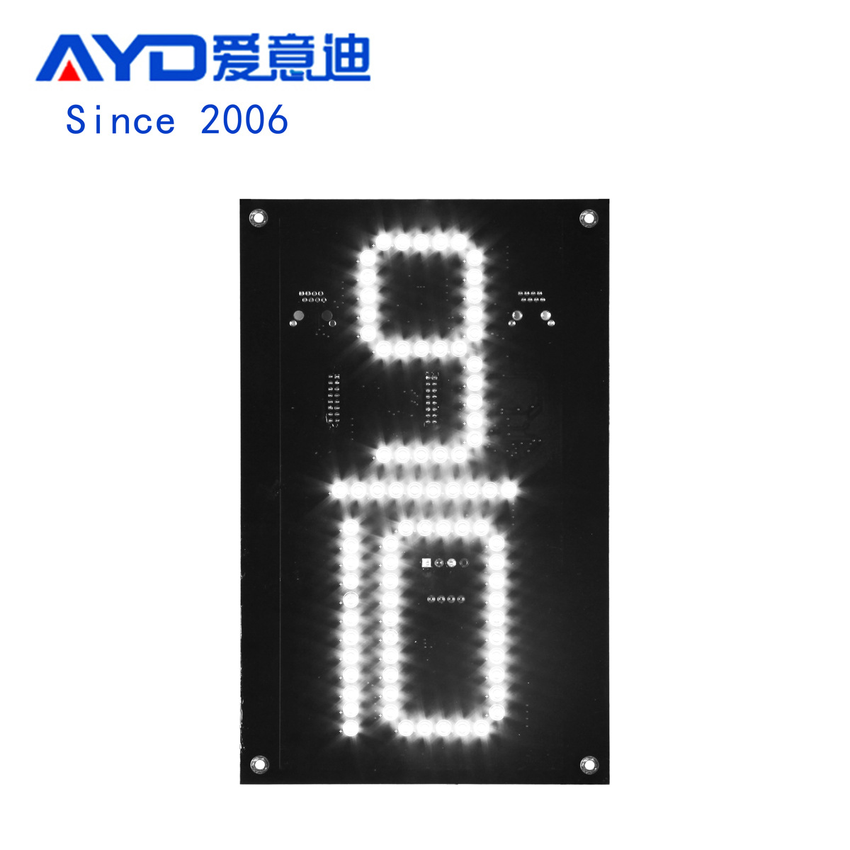 供应美式加油站8英寸9/10 LED数字板模组配件LED数字显示灯板批发