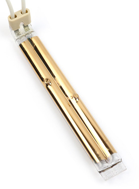 Infrared lamp弯头双管半镀金管1.5KW红外线加热管结炉IR加热灯管