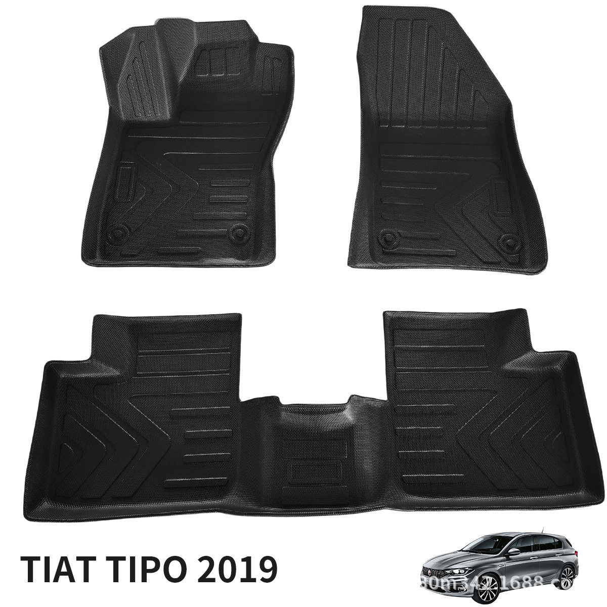 TIAT-TIPO-2019左舵专用防水TPE耐磨加厚360全包围跨境汽车脚垫