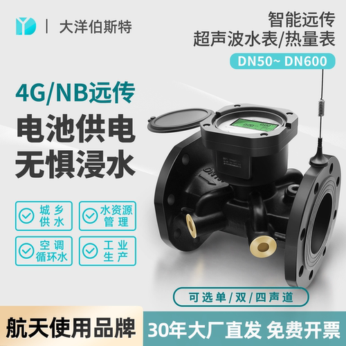 大洋超声波水表IP68防水电池供电