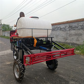 小型自走式 四轮打药机柴油打药车 轮距可调小麦喷药机