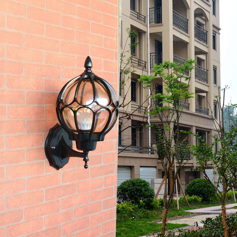 户外防水壁灯欧式阳台楼梯外墙灯室外复古别墅花园大门过道庭院灯
