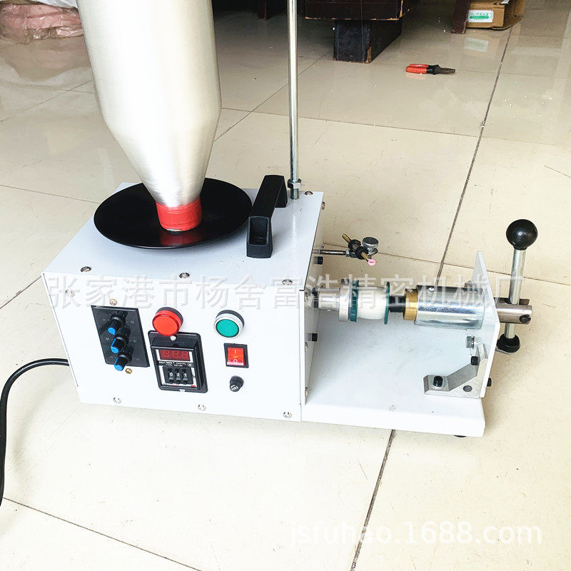 喷气喷水织机配件新款可调节绕耳丝筒机器耳丝机绕绞边线机器