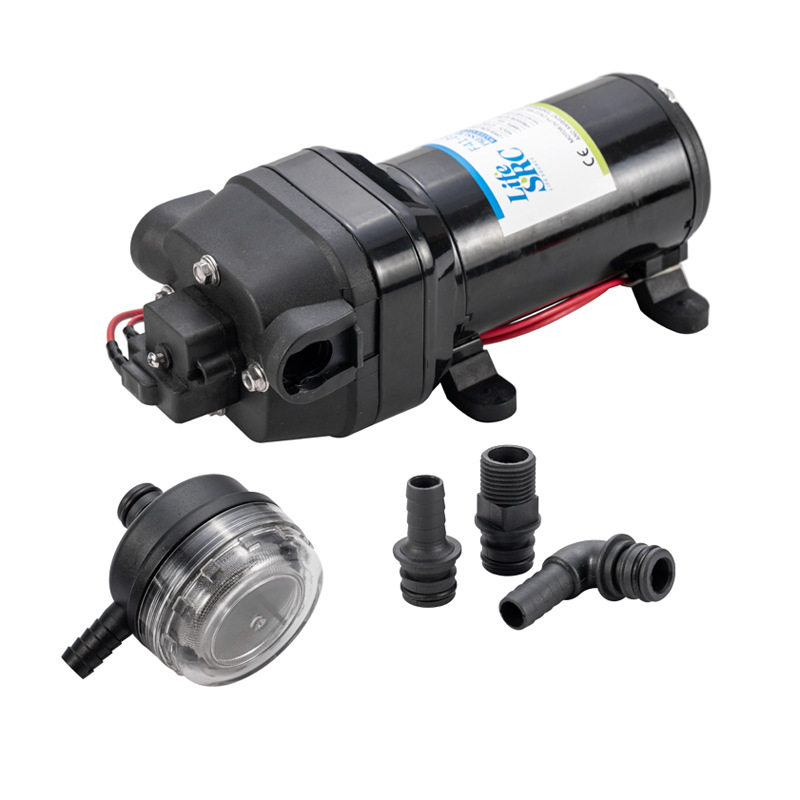 出口英文中性房车游艇水泵灌装隔膜泵高压自吸增压泵12V24DC