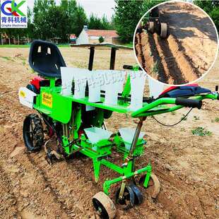 两行蔬菜移栽机自走式汽油蔬菜栽苗机茄子辣椒西红柿播种机