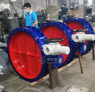 可走腐蚀性介质 D941W-1C DN1700电动通风阀 铸钢电动烟气碟阀