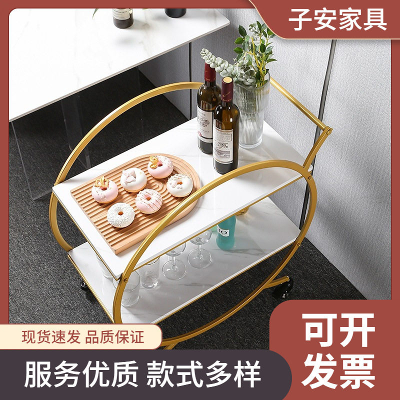 直销新款移动餐车酒店商用送餐车茶水车双层三层酒水车小推车蛋糕