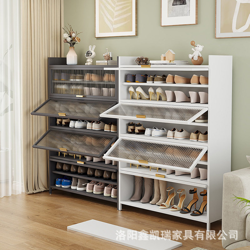 钢制家用鞋柜鞋架走廊玄关入户门防尘大容量多层网红收纳多功能