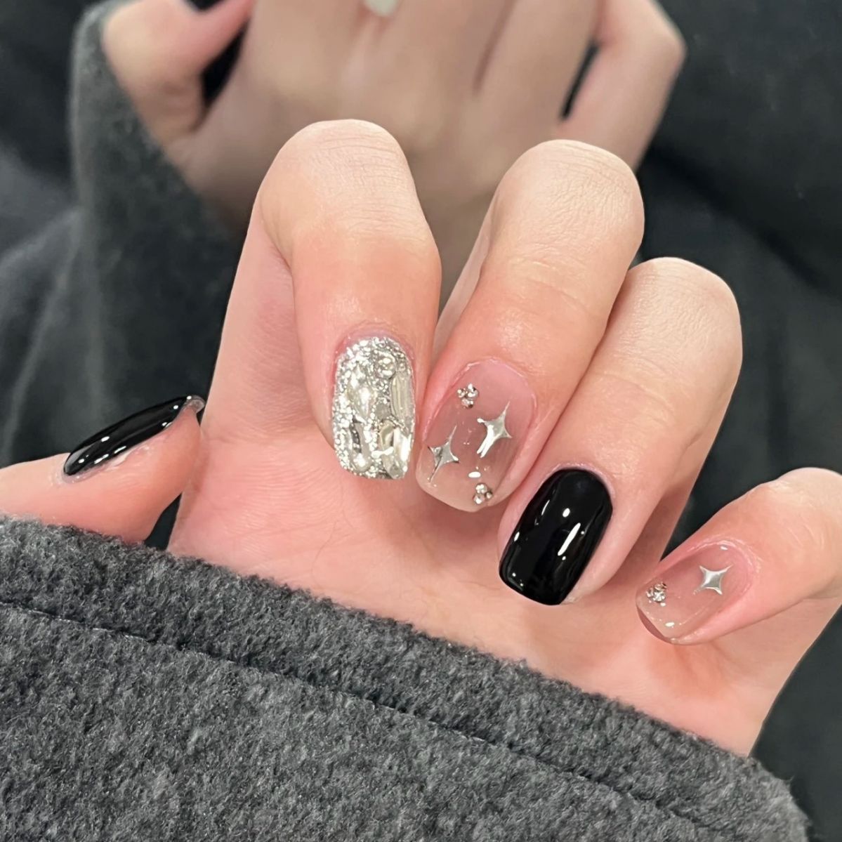 小短甲西太后轻奢美甲穿戴甲纯欲款假指甲果冻胶美甲贴片成品
