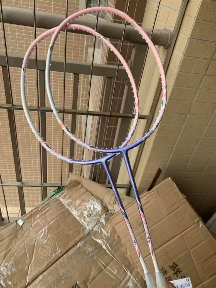 高端定制母龙牙缪斯悬浮手柄46t全碳素内发泡羽毛球拍4ug5质保30