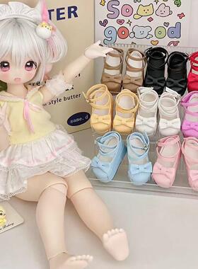 部分现货 [礼盒鞋] 3分4分6分bjd鞋子 厚底鞋 纯色 贝贝娃娃屋