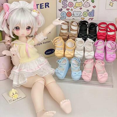 部分现货 [礼盒鞋] 3分4分6分bjd鞋子 厚底鞋 纯色 贝贝娃娃屋
