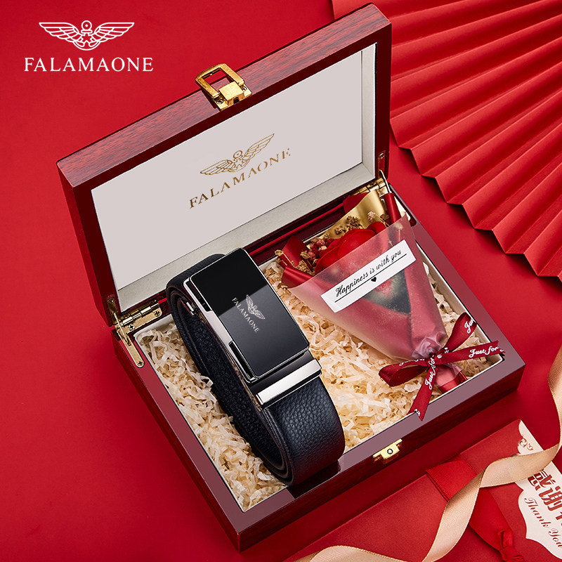 正品法莱阿玛尼男士皮带男款裤腰带奢侈品腰带男真皮2026新款裤带