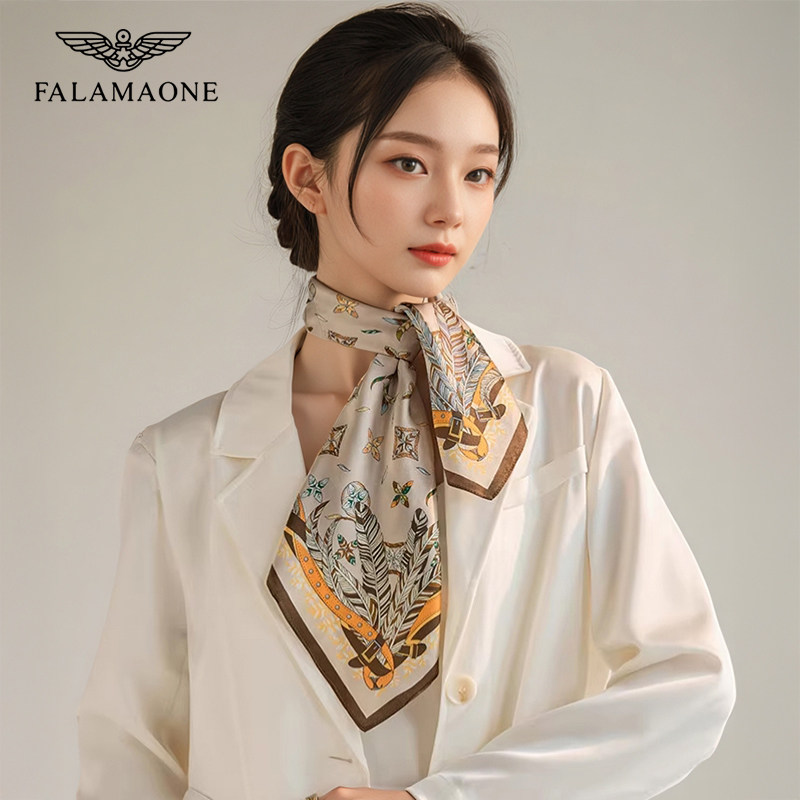 法莱阿玛尼春季女桑蚕丝真丝丝巾