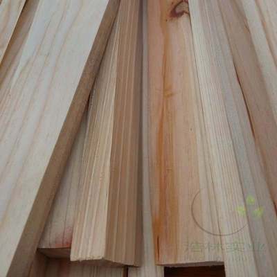3*4*198CM杉木条松木木龙骨木方实木料板材花架吊顶原木刨光