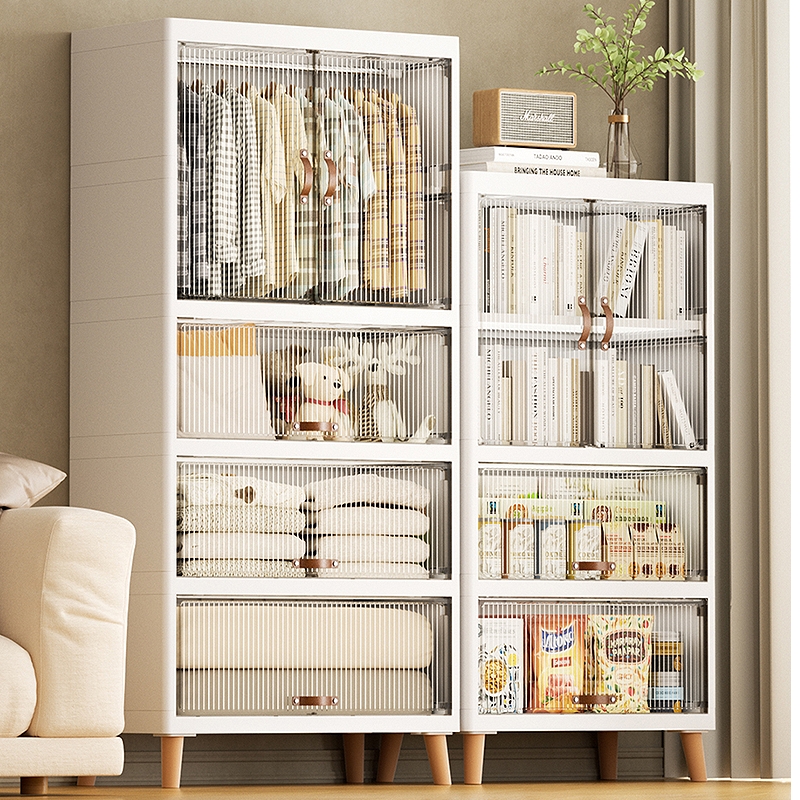 加厚收纳柜家用儿童衣柜简易卧室塑料置物简约小衣橱婴儿衣柜