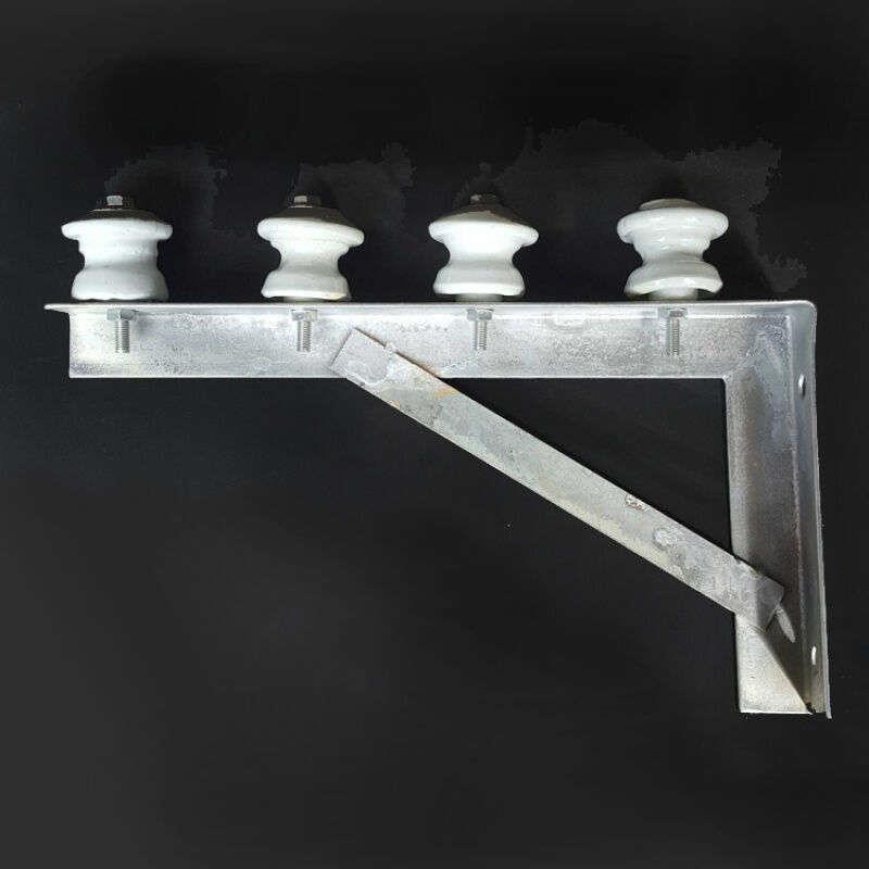 电力支架三角铁隔板托架三角支架电线杆外墙通电走线瓷瓶瓷壶支架