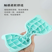 冰块模具制冰矽胶冰格家用储冰制冰盒带盖子冰箱冻冰块制作冰模神