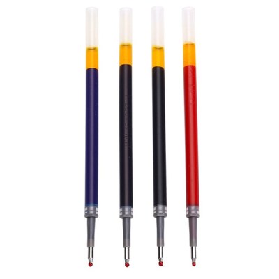 按动中性笔芯0.5MM/0.7MM红色蓝色黑色跳动水笔芯 100支包邮