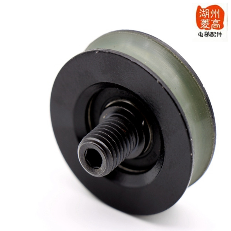 电梯配件蒂森电梯48mm门挂轮48*14*6200带轴门吊轮挂板轮厅轿门