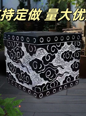 厂家直销花岗岩空心石雕柱墩子柱础石青石柱脚石柱顶石样式可定制