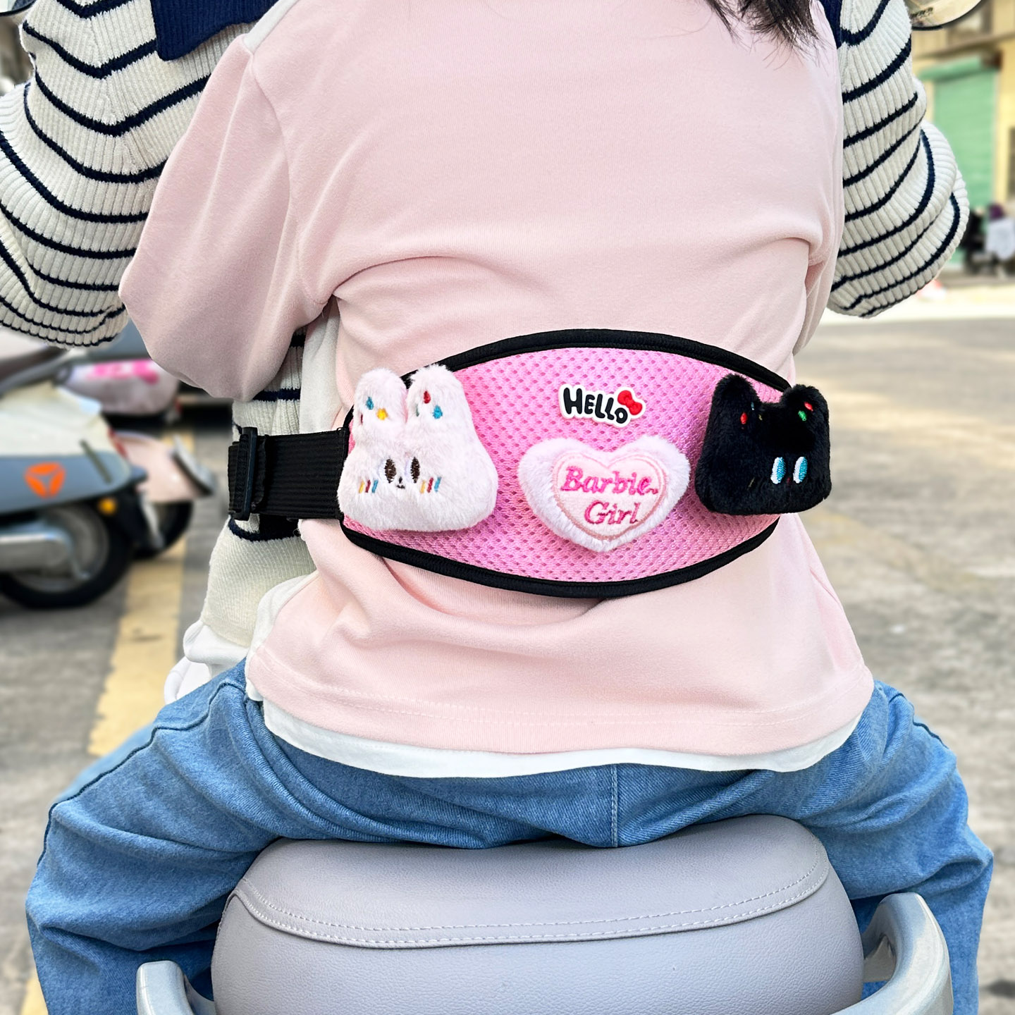 电动摩托车儿童安全带卡通款