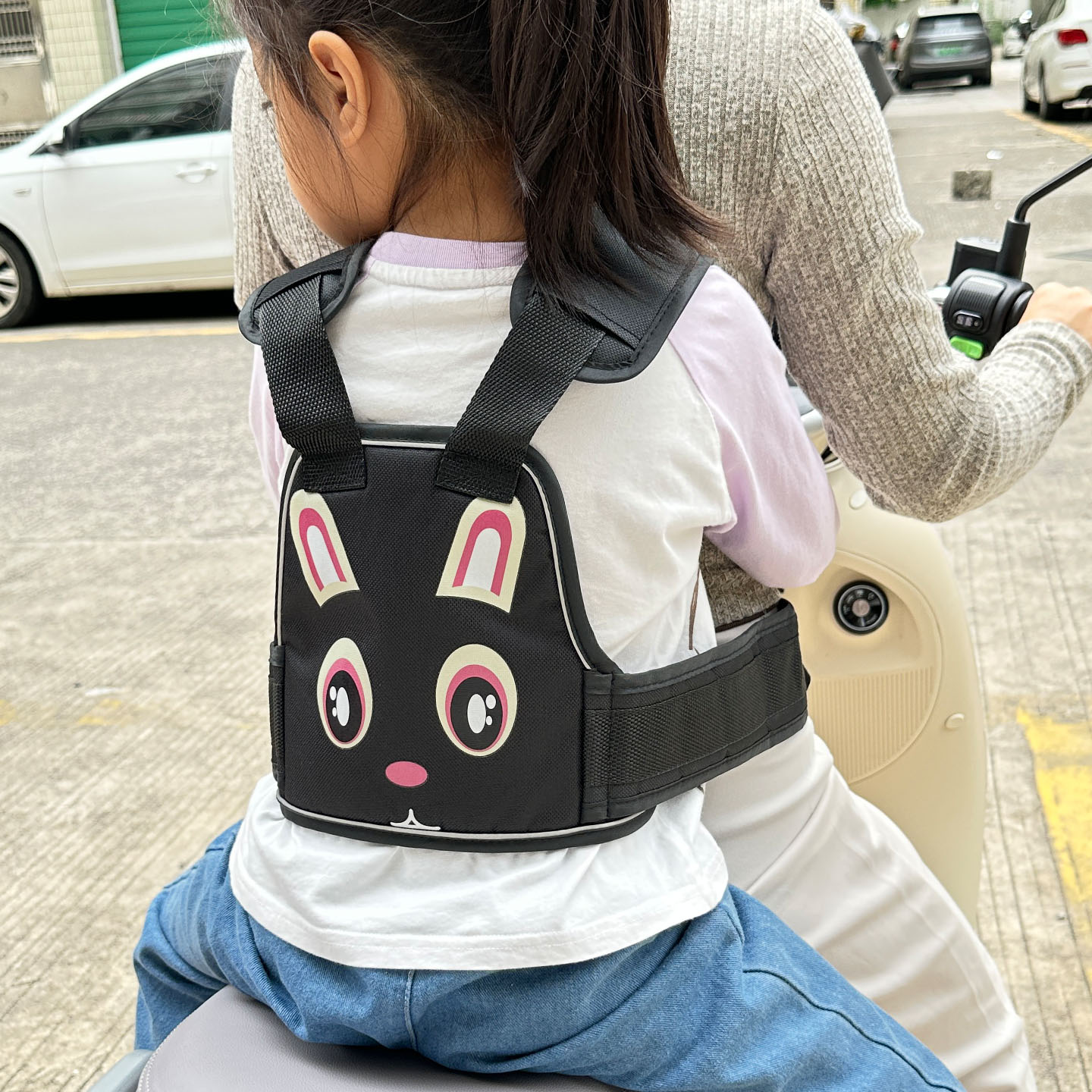电动车儿童安全绑带电瓶背带