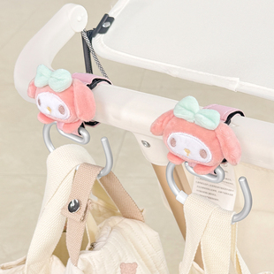 遛娃神器配件推车专用挂包钩宝宝书包电动车通用婴儿车行李箱挂钩