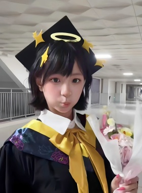 星星光圈学士帽发箍拍照神器