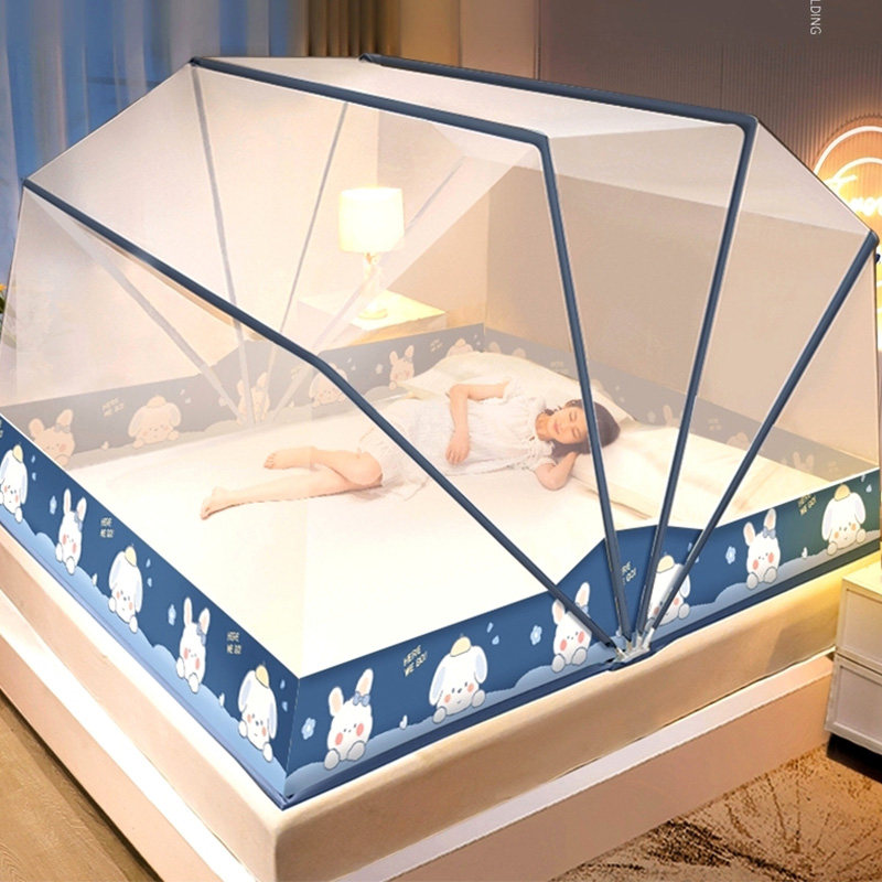 折叠蚊帐免安装家用加厚加粗防摔儿童高卧室级蒙古包2024新款支架,床上用品,蚊帐,淘宝优惠券,粉丝福利购,淘宝优惠卷