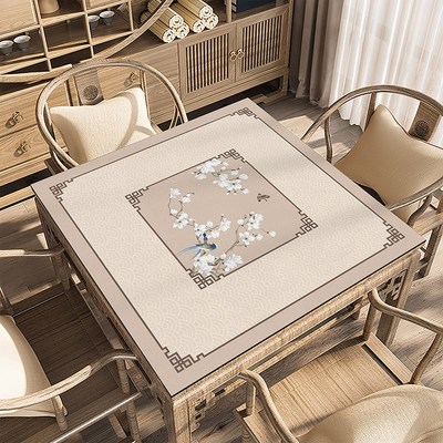 麻将桌桌布垫子加厚消音手搓麻将桌垫正方形四方桌布扑克专用垫子