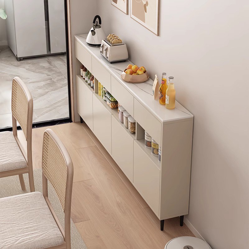 厨房薄款餐边柜35cm深家用成品边柜20cm储物柜子岩板茶水小立柜