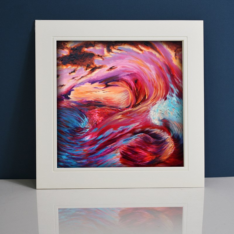 厂家方形裱国画书法水墨画 内贸爆款剪画卡纸简易画框可定货