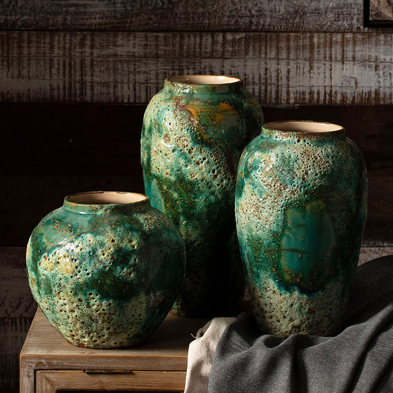 陶瓷花瓶干花景德镇家居陶罐花器餐桌陶艺摆件水培客厅插花装饰品,家居饰品,花瓶,淘宝优惠券,粉丝福利购,淘宝优惠卷