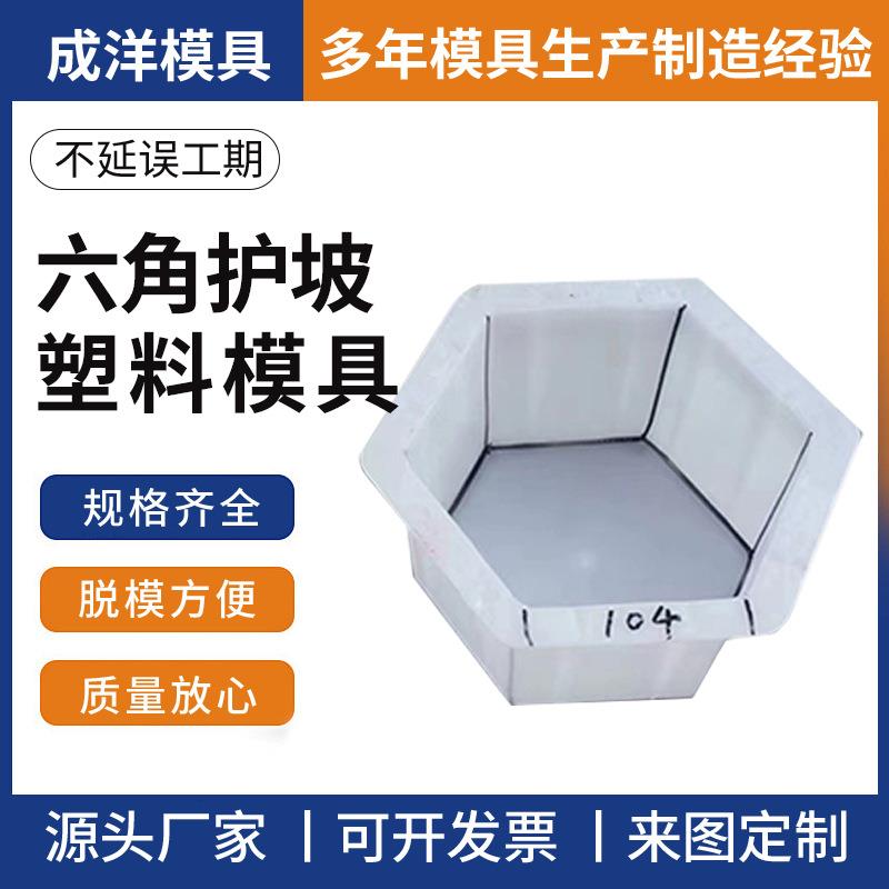 六角护坡塑料模具公路水库六棱块护坡模板河道路基塑料模具