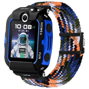 适用华为儿童4X电话手表4pro表带4X新耀款磁吸5x闪扣编织5pro表带3Pro超能版3s手表5活力版5xpro透气运动腕带