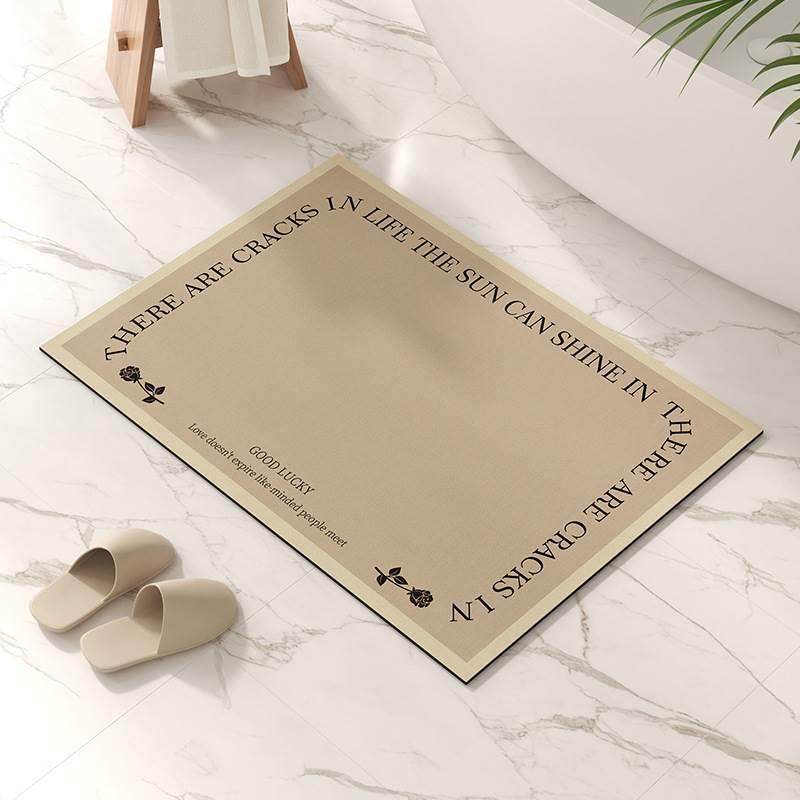 美式轻奢浴室地垫家用吸水速干硅藻泥地垫厕所门口防滑垫一件,个性定制/设计服务/DIY,地毯/地垫定制,淘宝优惠券,粉丝福利购,淘宝优惠卷