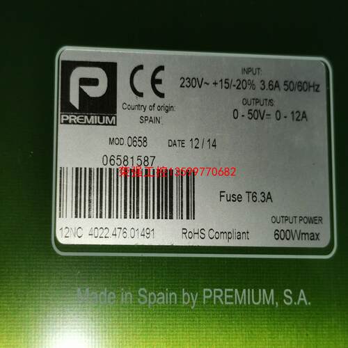 【荣强工控】PREMIUM MOD:0658 Used 12NC ASM