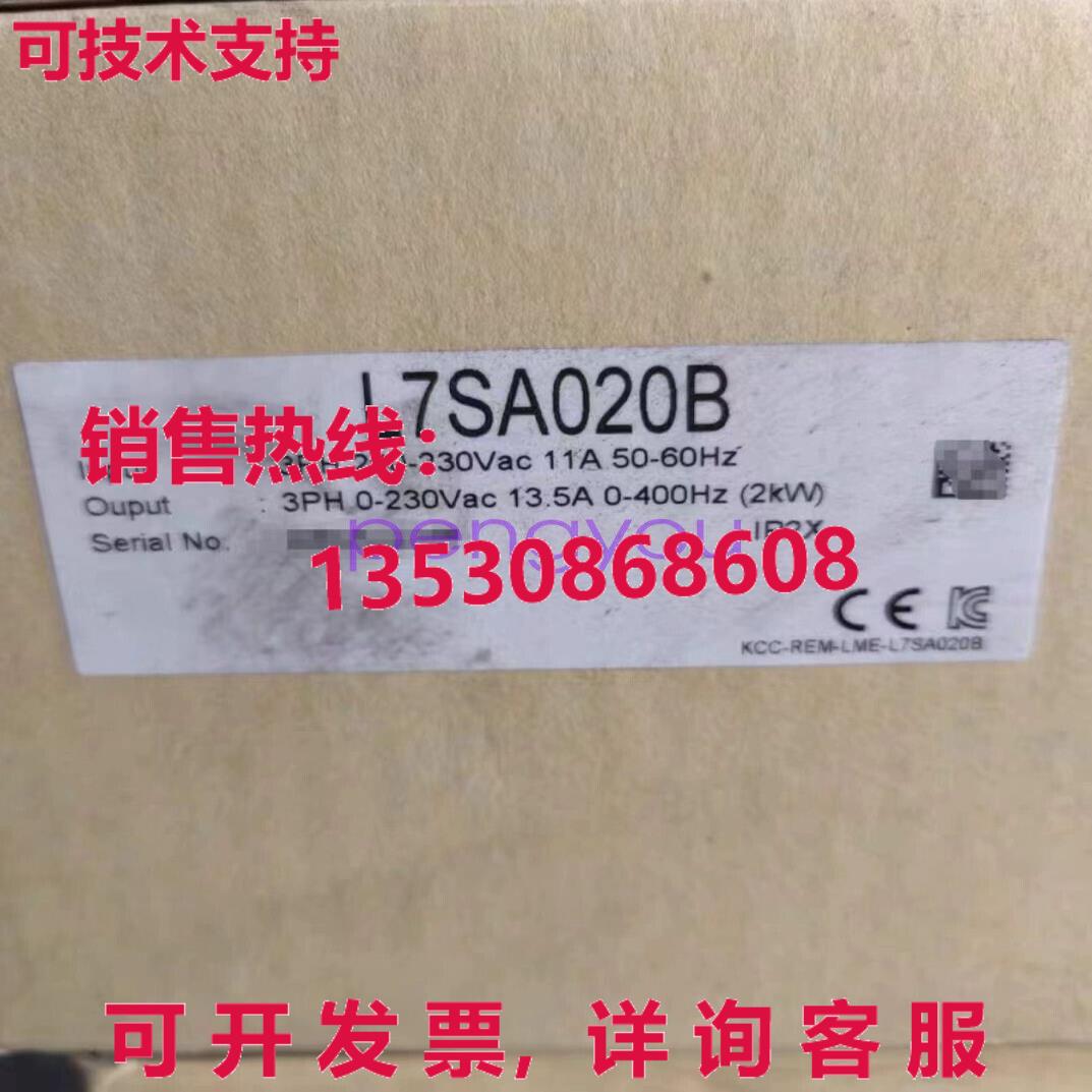 装 L7SA020B 2KW 伺服驱动器库存现货