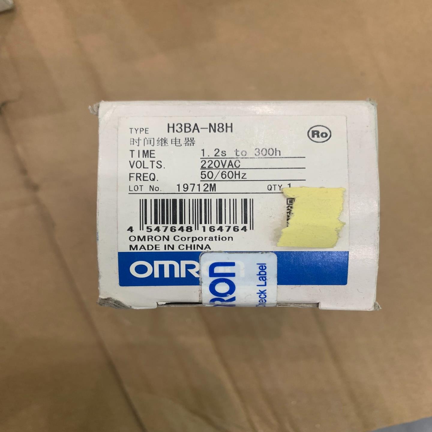 项目剩余全新欧姆龙H3BA-N8H时间继电器5个，线圈电压D