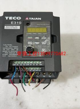 【荣强工控】台安变频器 E310-201-H，0.75千瓦，220伏，实