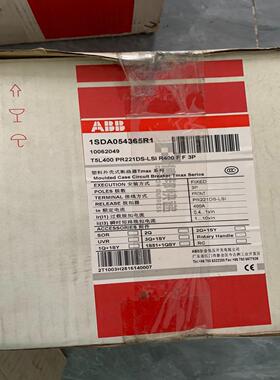全新原装正品ABB Tmax塑壳断路器 T5L400 PR2