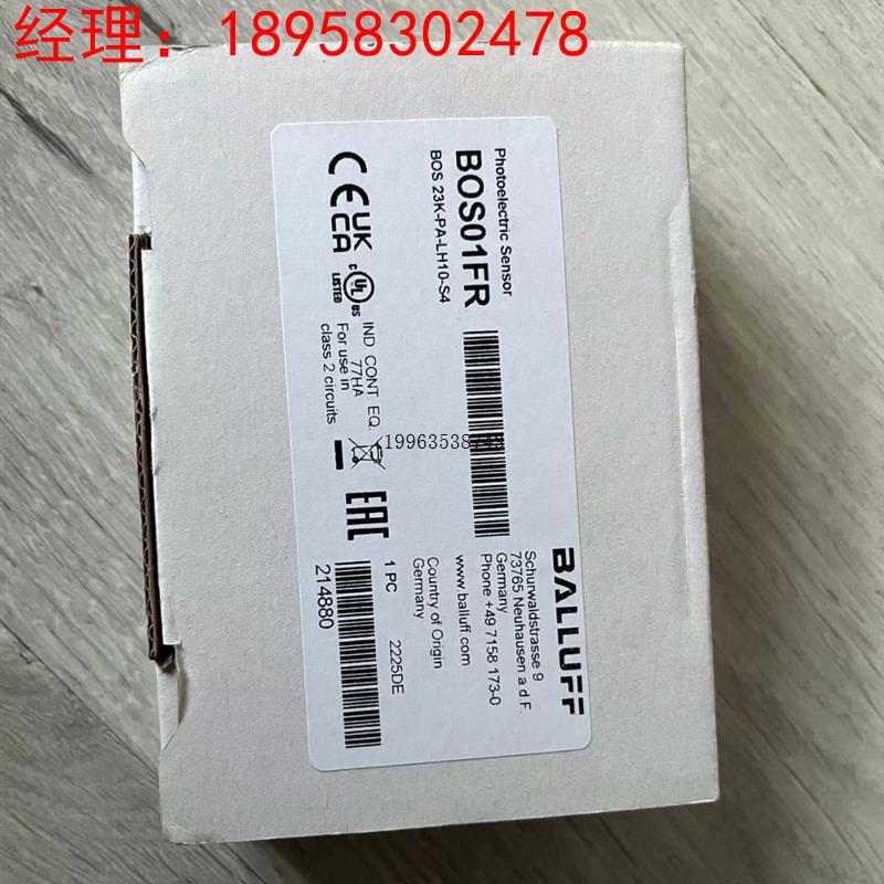议价巴鲁夫BOSO1FR全新原装BOS 23K-PA-LH10-S4现货 欢迎咨询