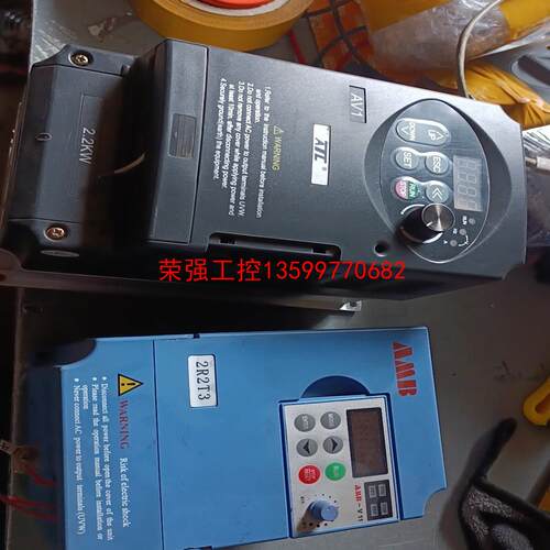 【荣强工控】变频器2.2kw v11 拆机功能正常，有意私聊