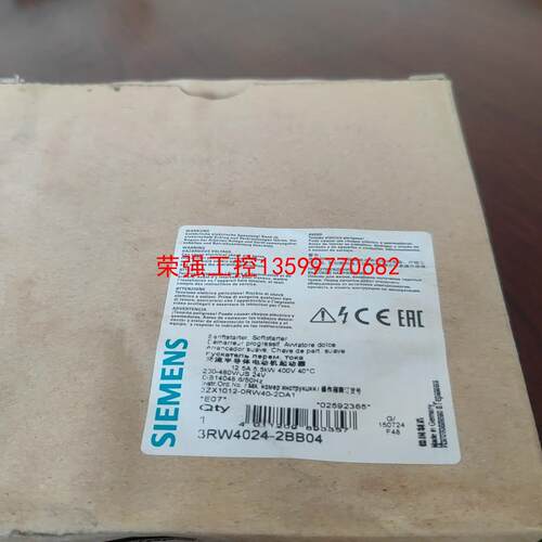 【荣强工控】SIEMENS/西门子3RW4024-2BB04