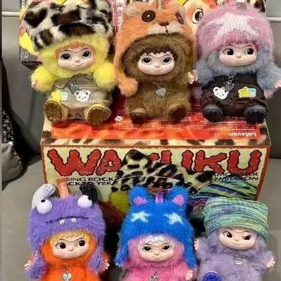 正品WAKUKU二代狐狐兔兔捣蛋日记盲盒潮玩毛绒公仔可爱挂件礼物图片